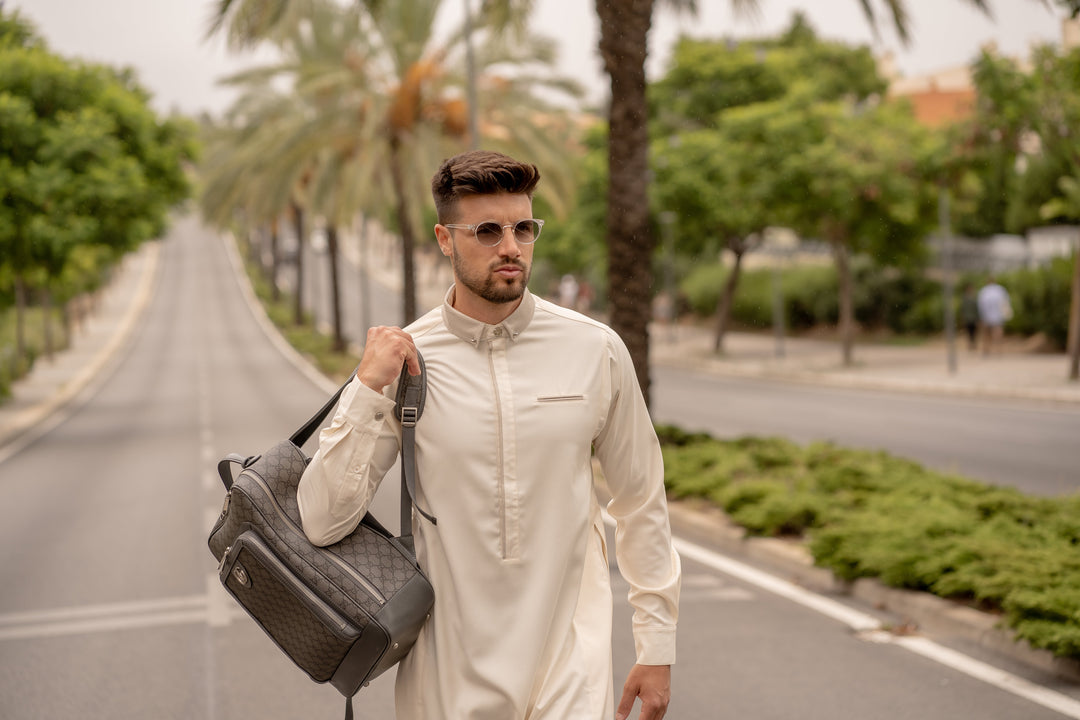 AAR2422 Al Ameer Latest Thobe/Jubba - Cream