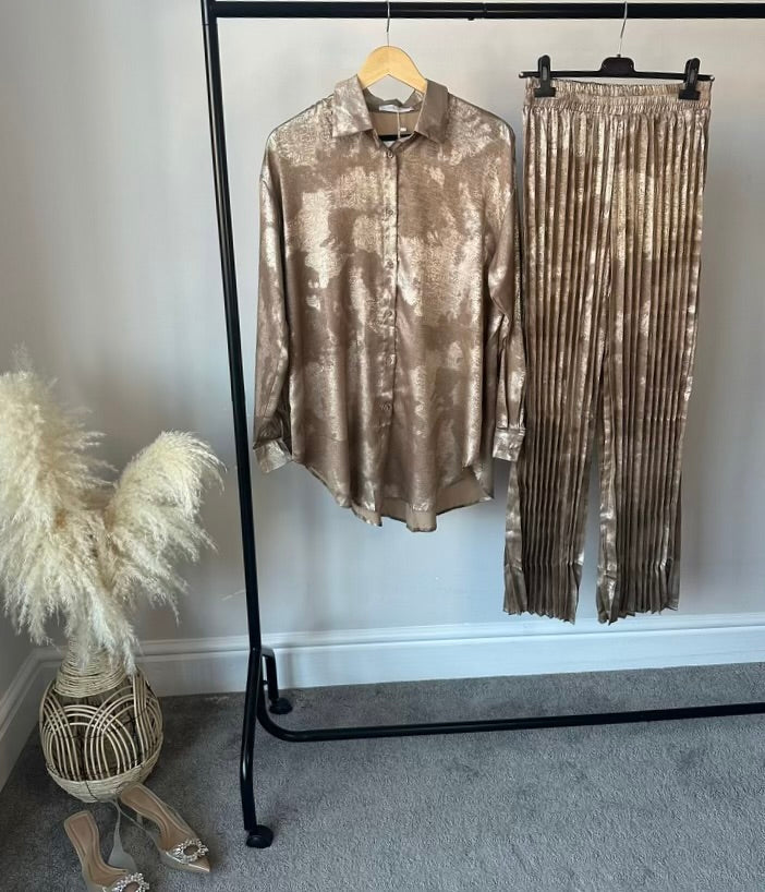 Starry Coords set with Pleated Pants