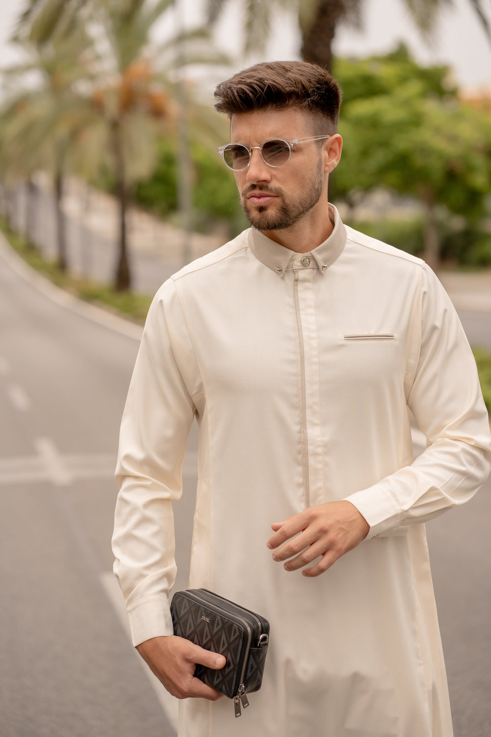 AAR2422 Al Ameer Latest Thobe/Jubba - Cream