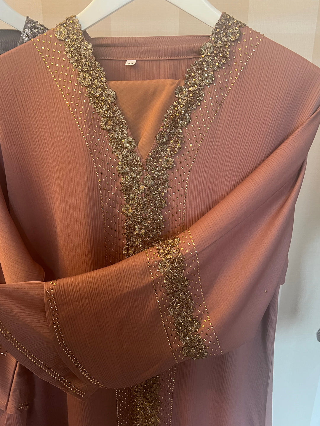 Moroccan style Abayas Copper Rose