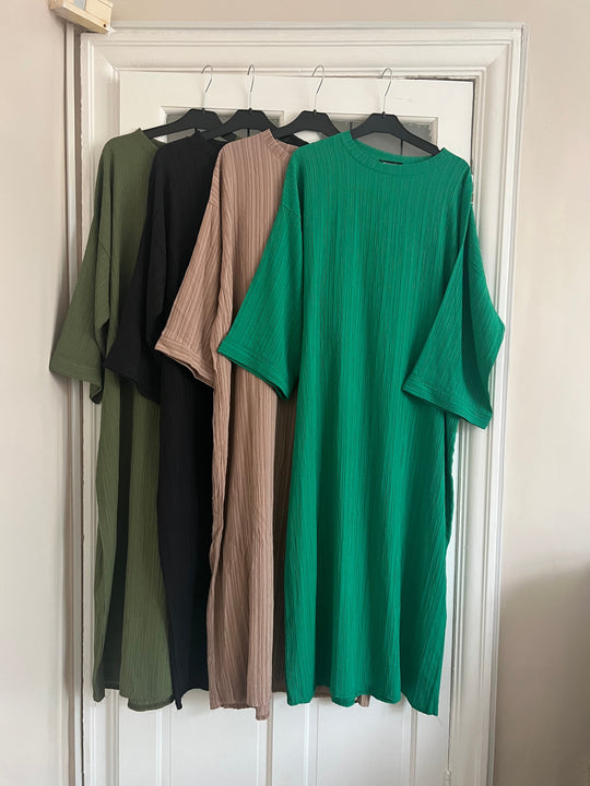 Maxi oversized textured Dress / slip