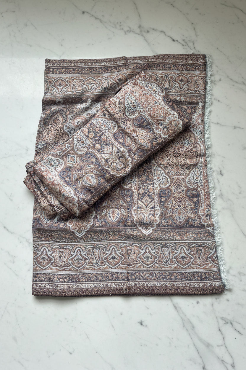 Cashmere Pashmina Abaya Sets with Large Pashmina Shawls