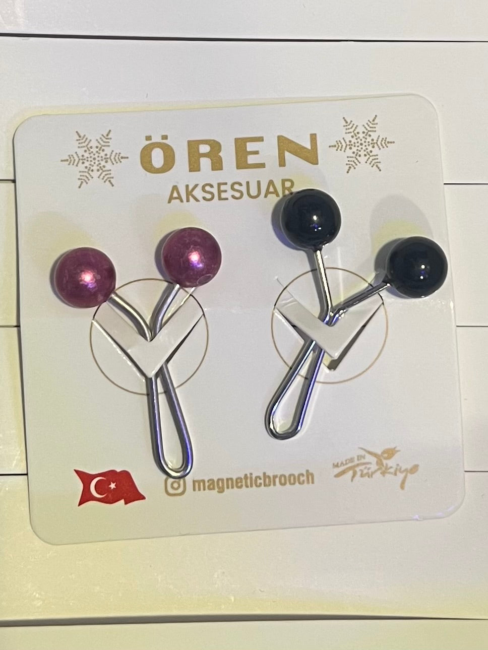 Pearl Hijab Slide pins pack of 12