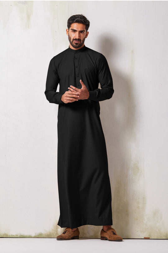 Faris Classic Black Thobe/Jubba