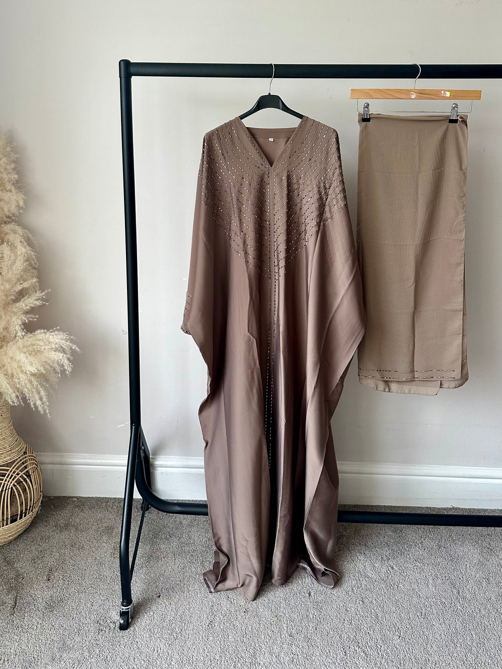 Juwaria Kaftan style Abaya - Grey