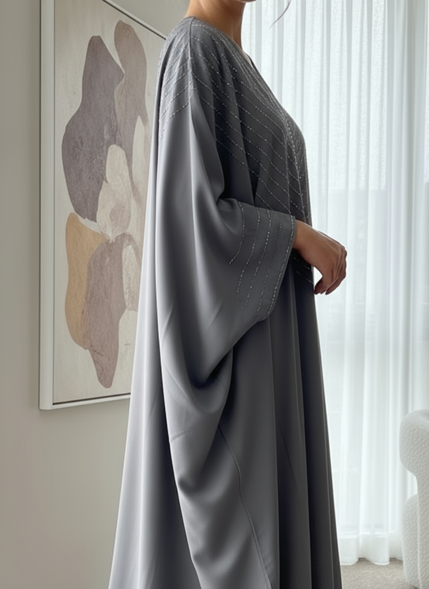 Juwaria Kaftan style Abayas with Inner Ties