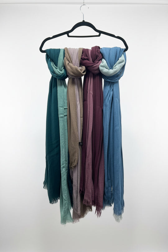 Ombré Crinkle Rayon Viscose Hijab/Scarf