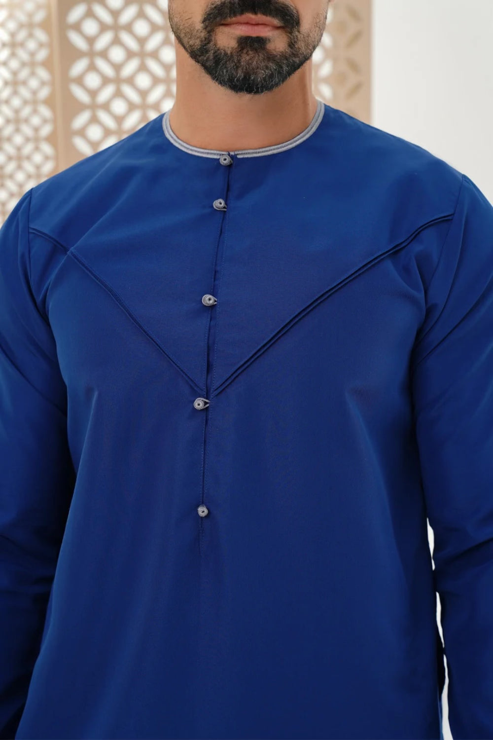 Faris Latest Emirati  Blue Thobe /Jubba