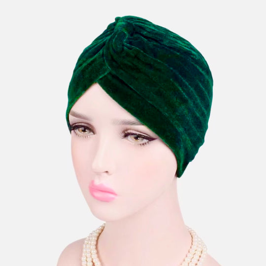 Velvet Ready Turban/ Chemo Cap/ Hat