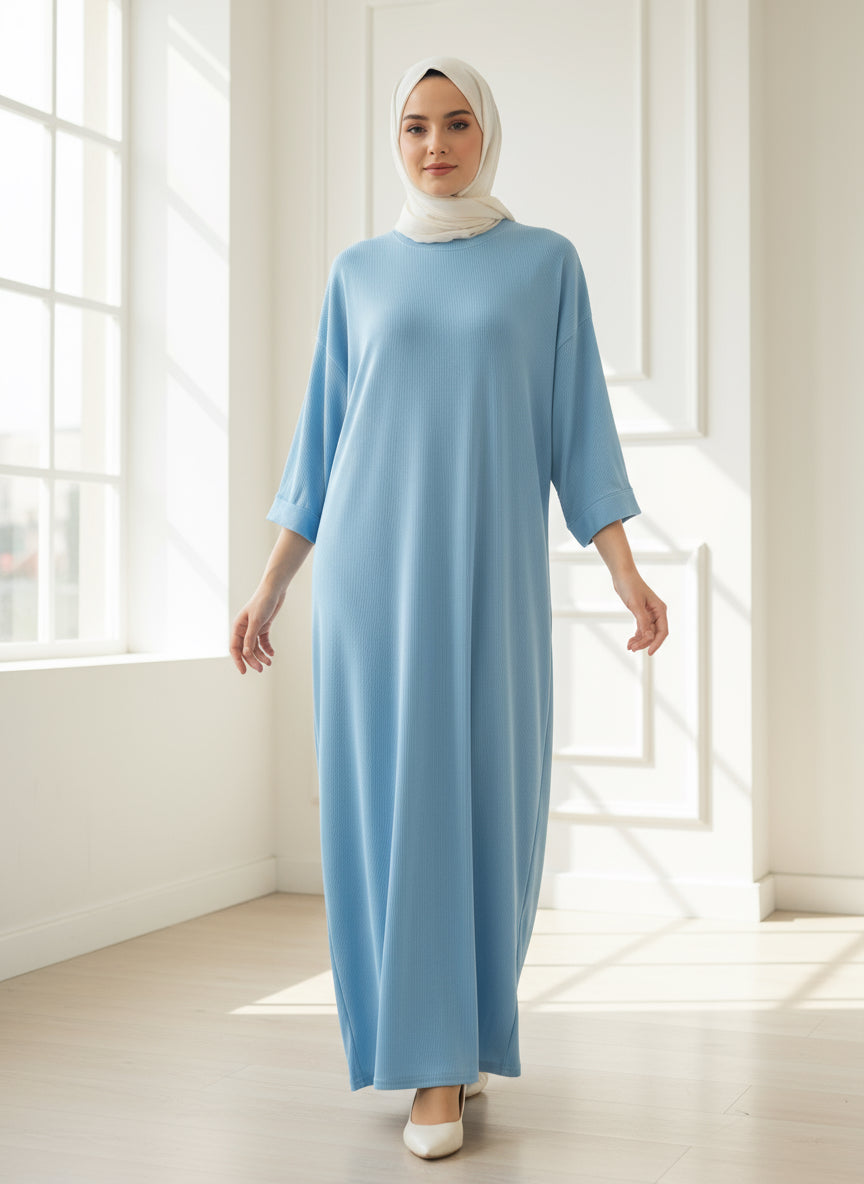 Ribbed comfy midaxi Dress