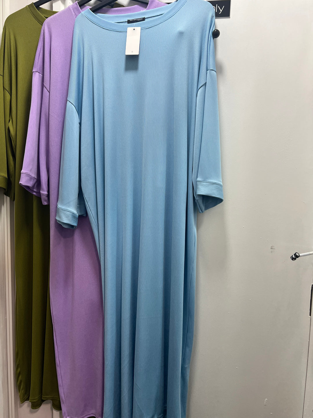 Ribbed comfy midaxi Dress