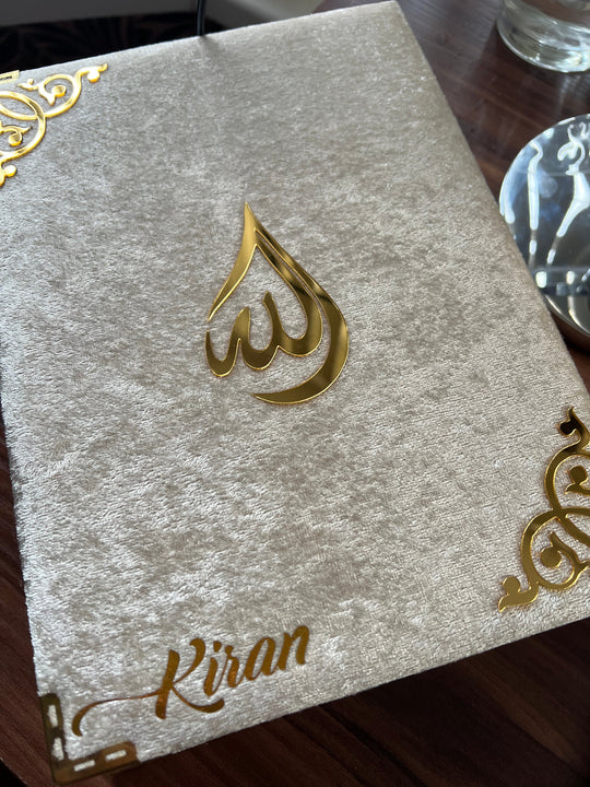 Personalised Velvet Quran with Matching Case