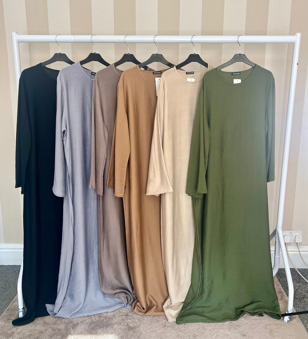Basic Linen Feel Abaya - One Size