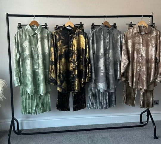 Starry Coords set with Pleated Pants