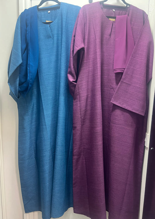 Linen Abayas with matching Hijabs
