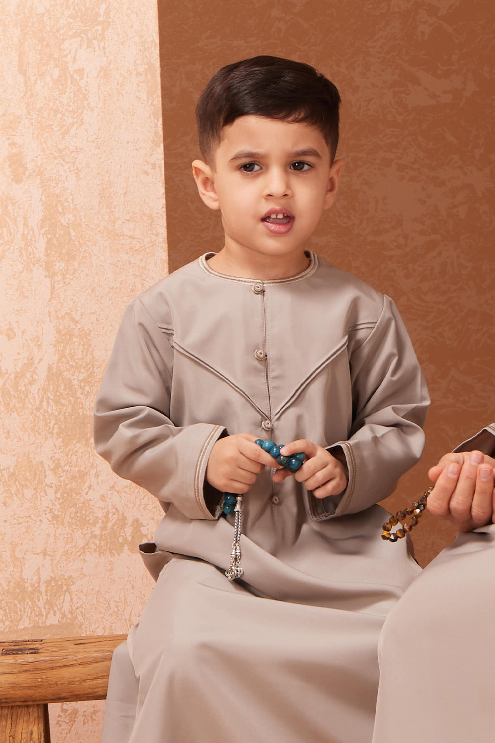 Baby Faris Emirati Rompers - Taupe