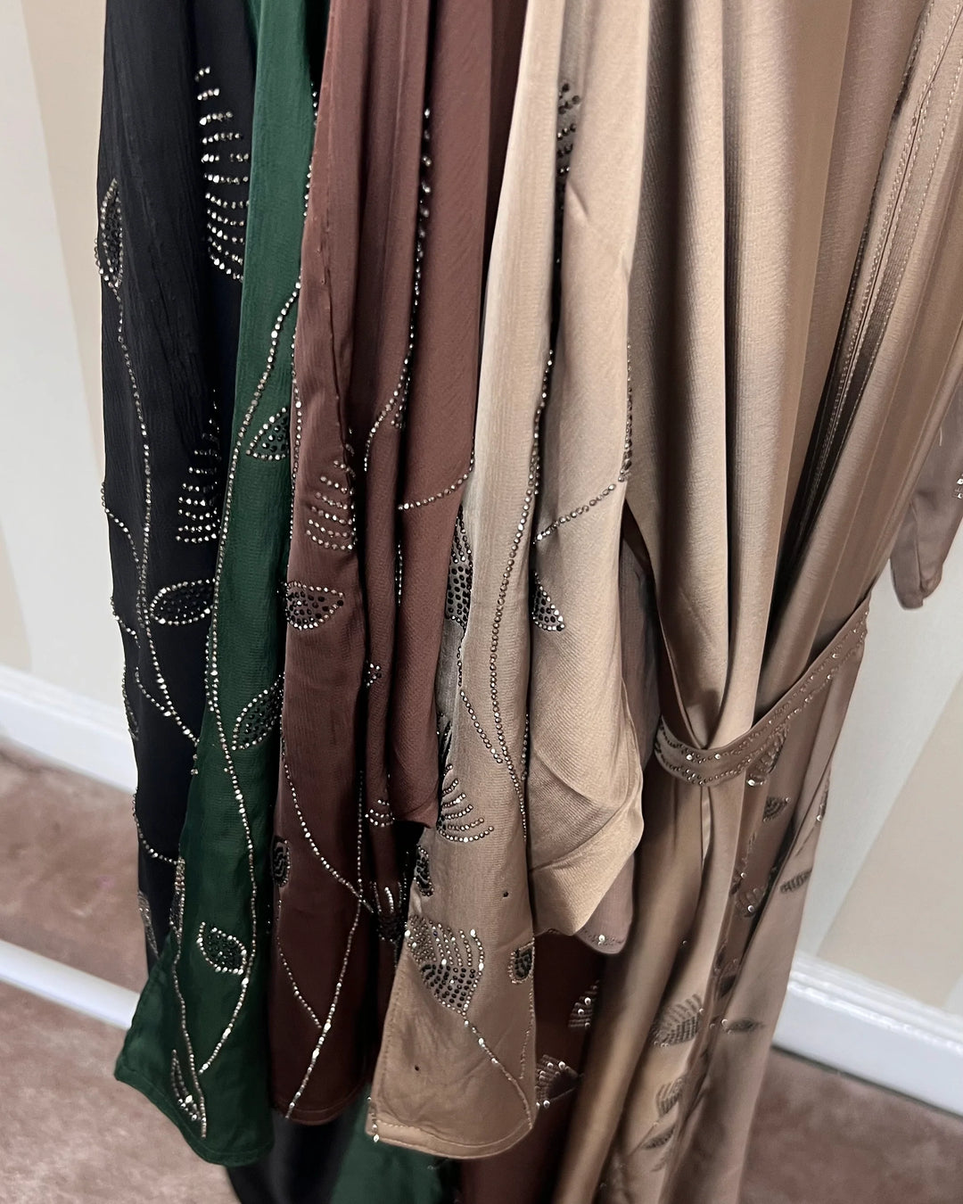 Lily Rhinestone Abaya Set