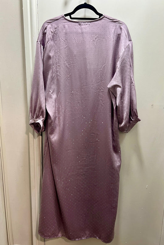 Rhinestone Satin Midi Dresses