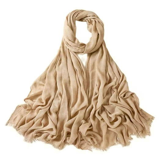 Crinkle Rayon Viscose Hijab/Scarf