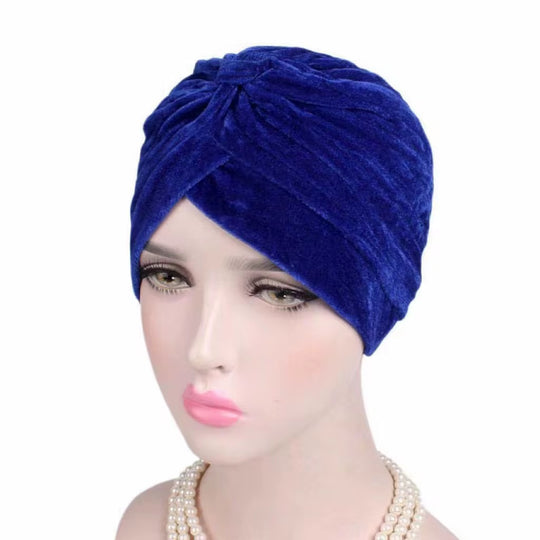 Velvet Ready Turban/ Chemo Cap/ Hat