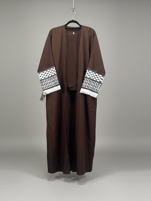 Keffiya Embroidered Abayas with Hijab