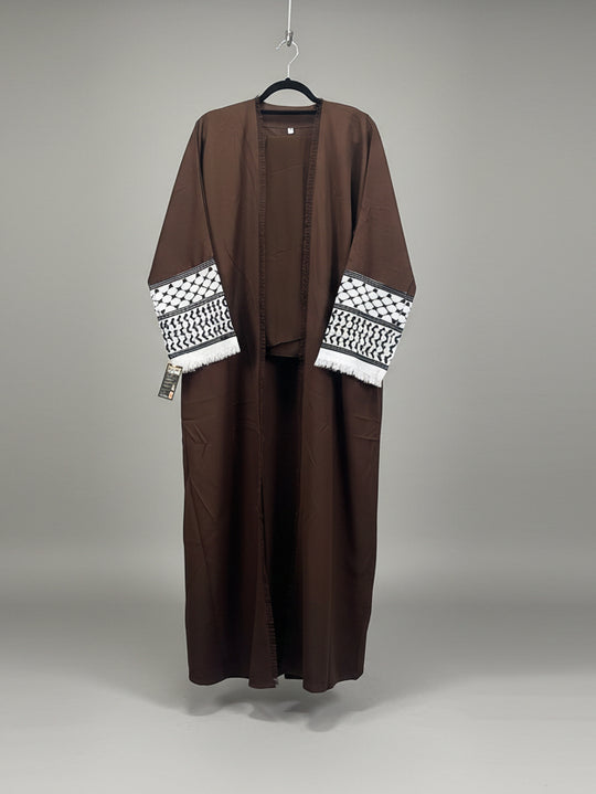 Keffiya Embroidered Abayas with Hijab