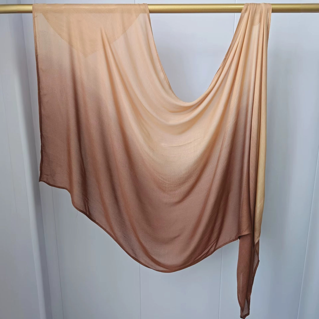 Modal cotton Dip Ombré Hijab Scarf