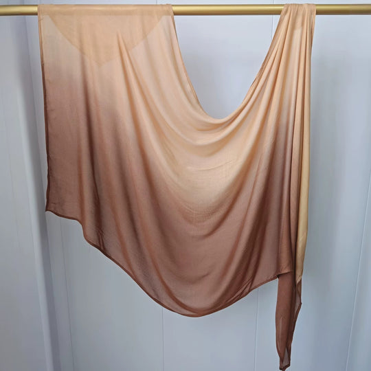 Modal cotton Dip Ombré Hijab Scarf