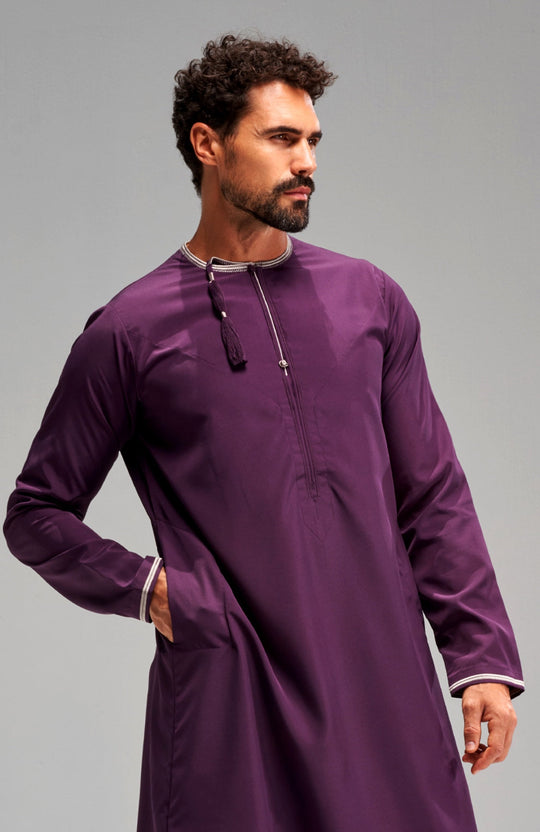 Faris Omani Thobe/Jubba - Purple