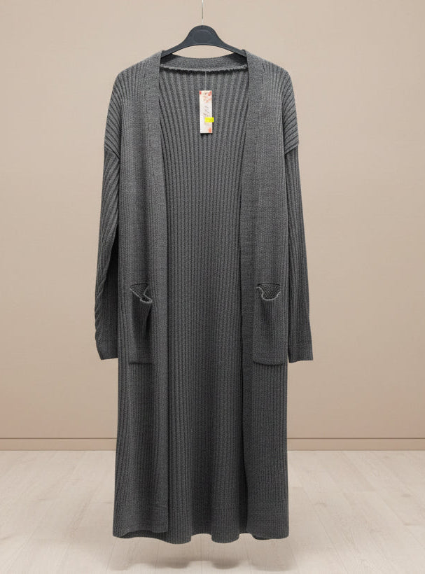Large Pocket Midi Cardigan