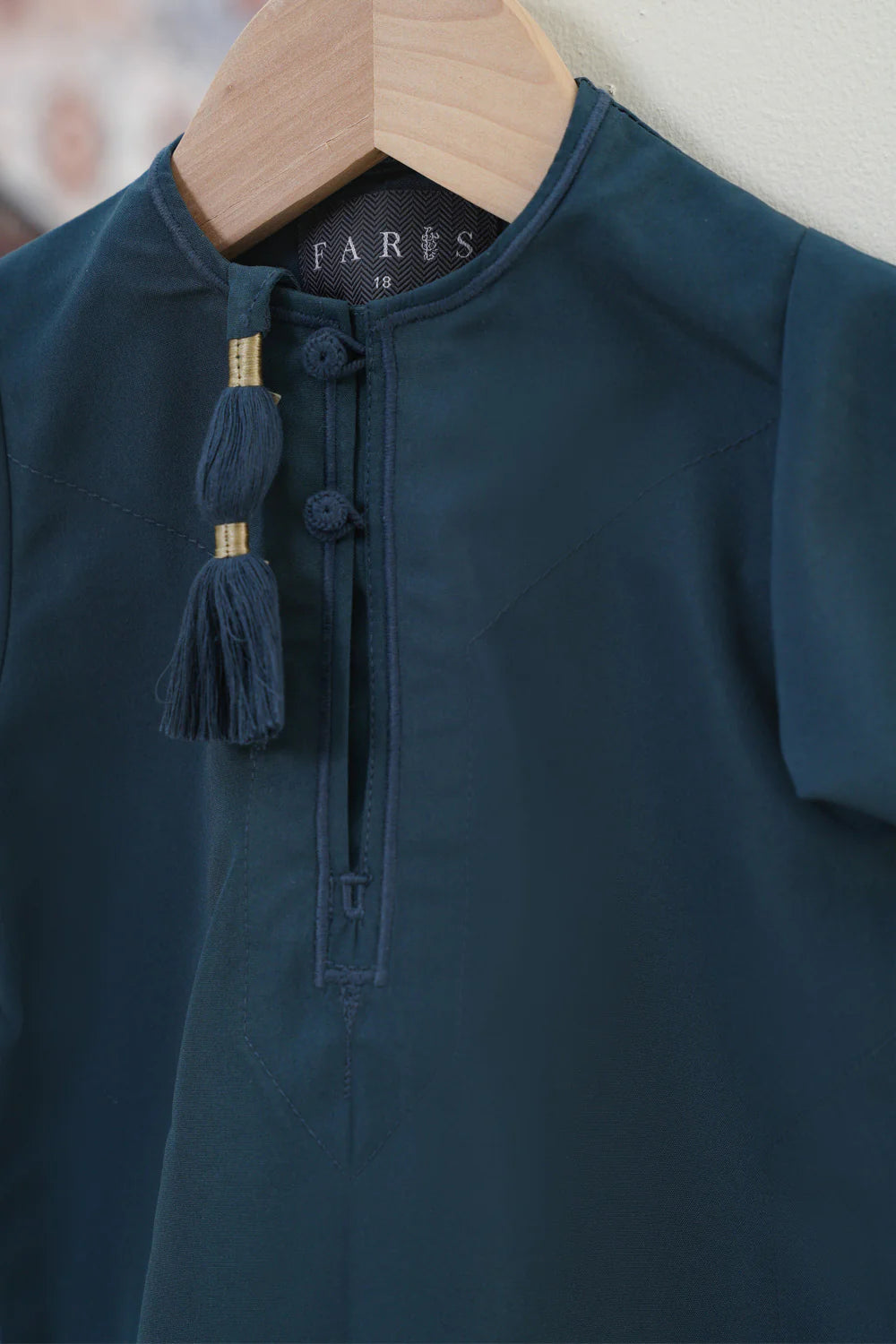 Baby Faris Omani Rompers - Aegean Blue