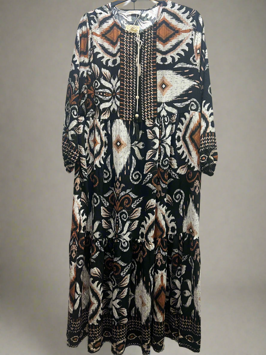 Jia Summer loose print Dress