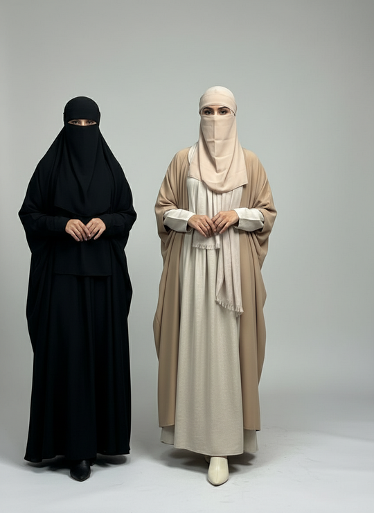 Breathable Niqab with hidden elastic by Jannah