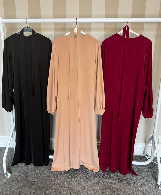 Balloon Sleeve Turkish Dress/Abaya -