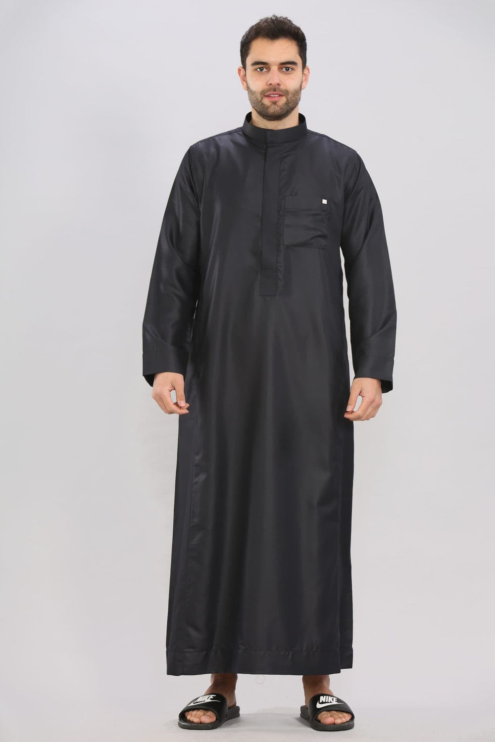 Collar Oxford Thobe/ Jubbah -Black