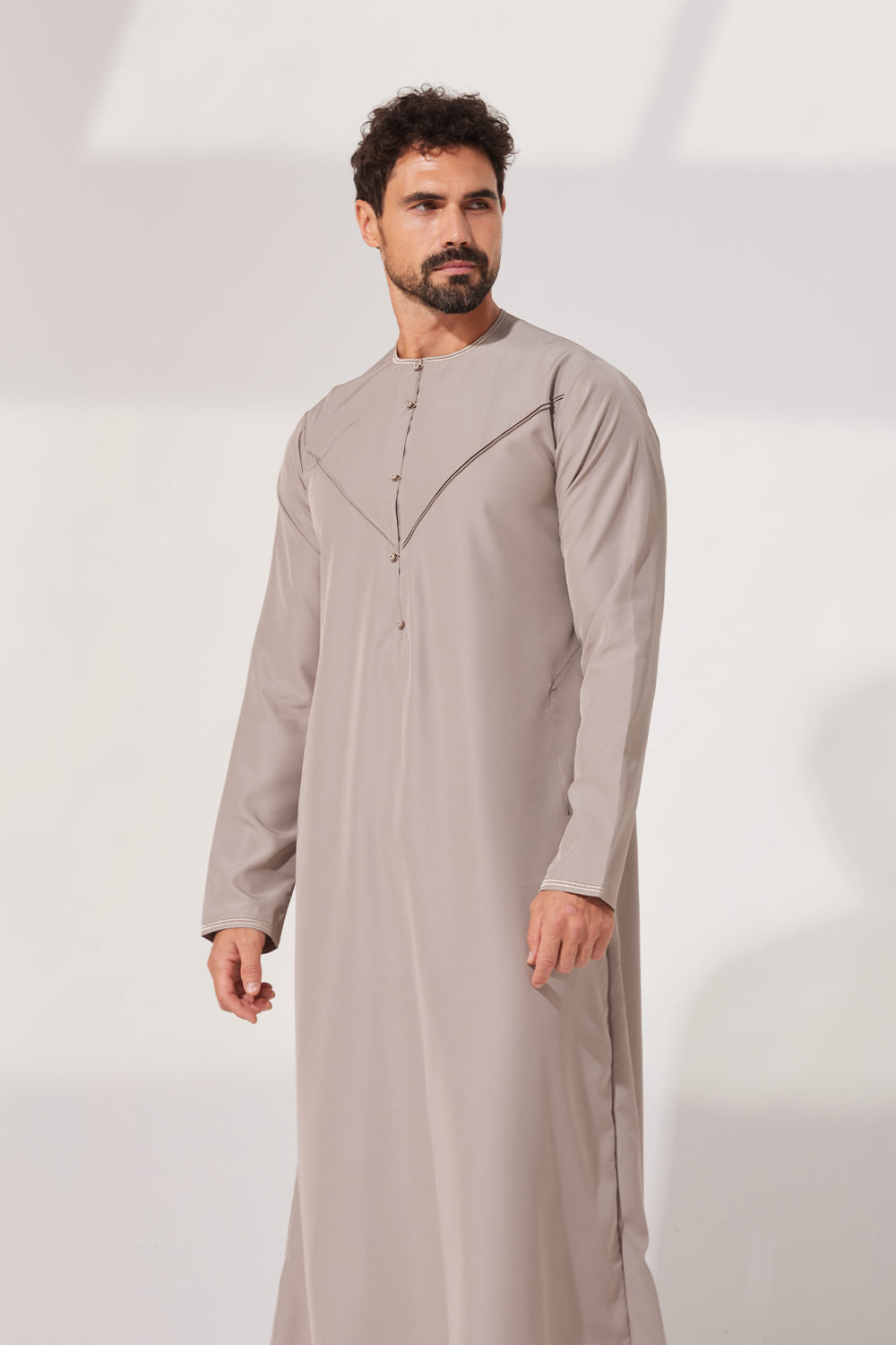 Faris Emirati Thobe/Jubba - Taupe