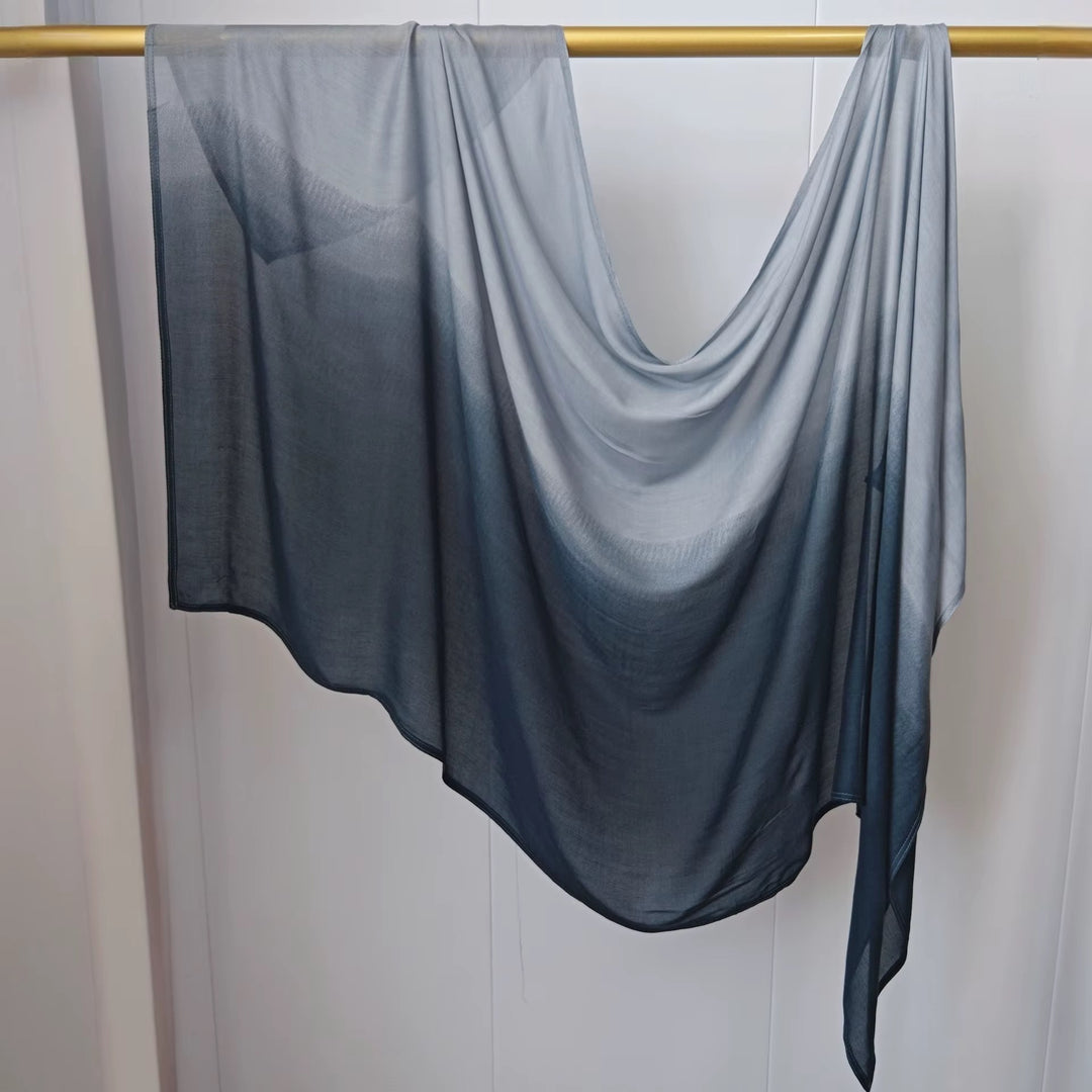 Modal cotton Dip Ombré Hijab Scarf