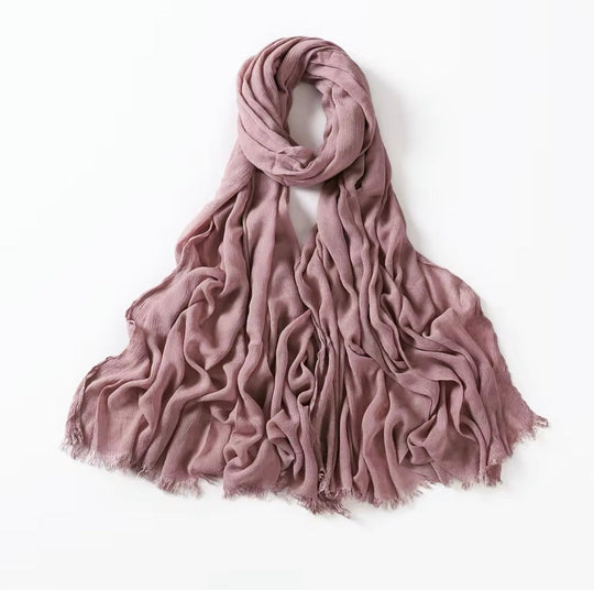 Crinkle Rayon Viscose Hijab/Scarf