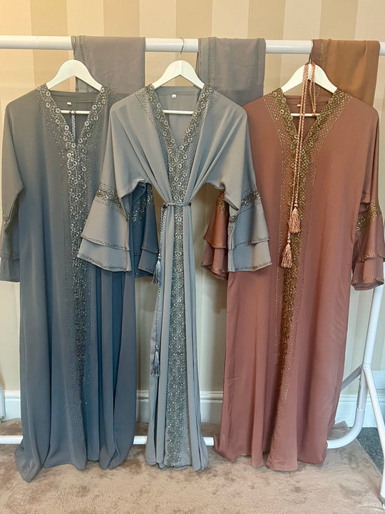 Moroccan style Abayas Copper Rose