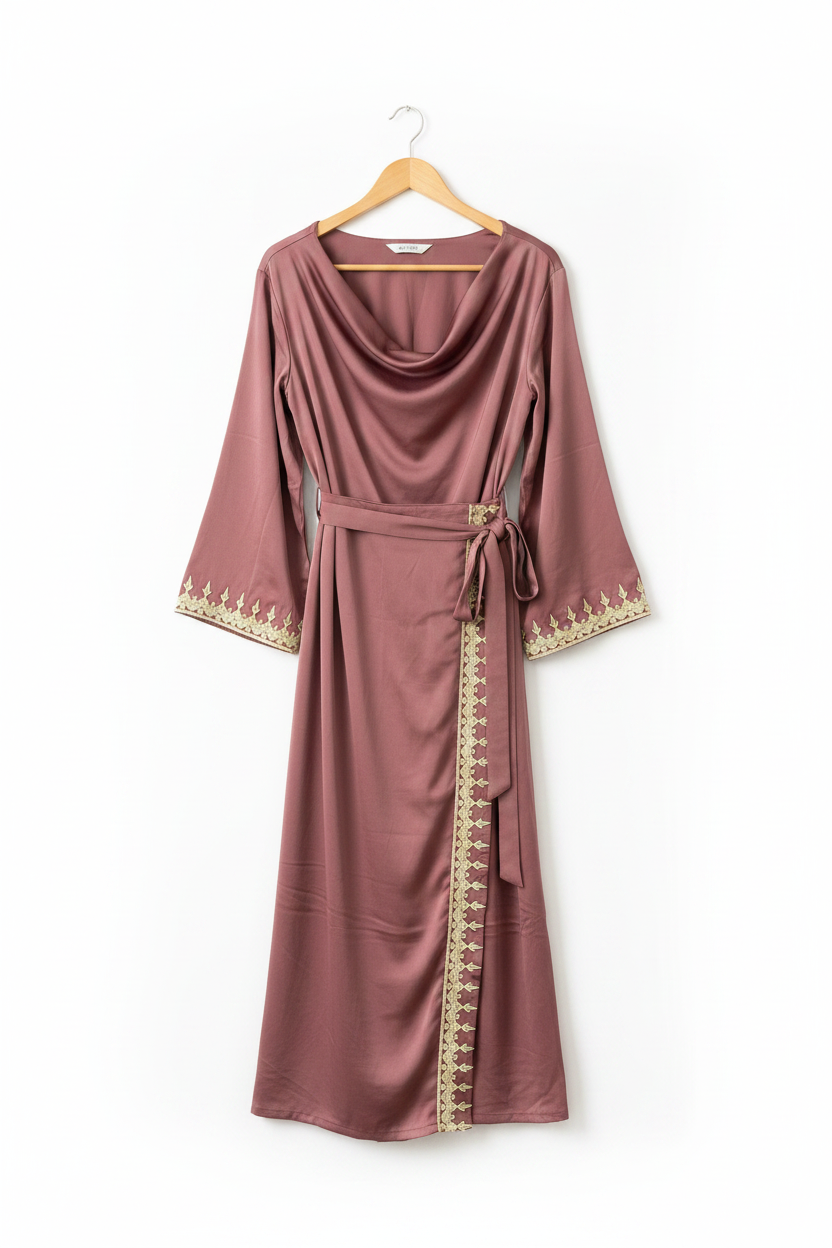 Embellished Satin Skirt and Top Sets