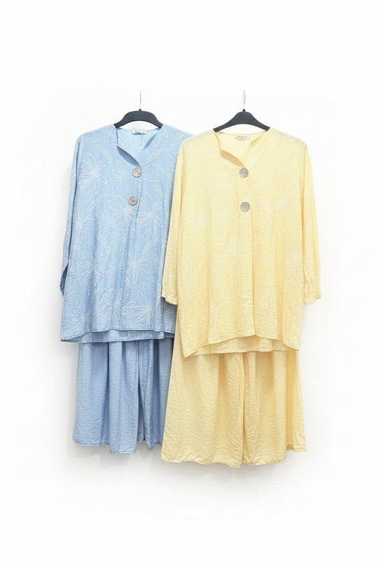 Viscose Floral Print Pastel Coords set