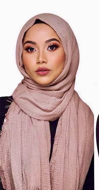 Crimp Frayed Edged  Hijabs / Scarves PH
