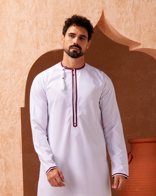 Faris Omani Thobe/Jubba - White