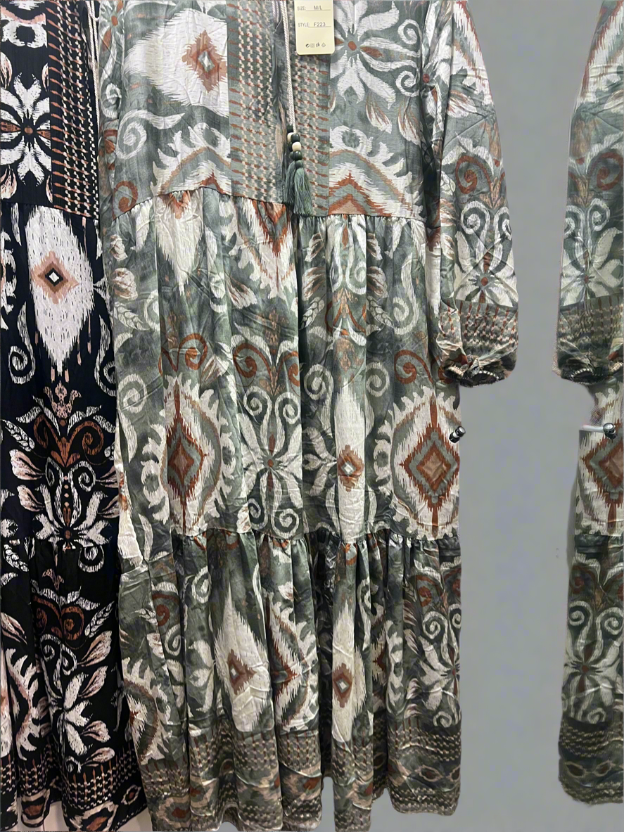 Jia Summer loose print Dress