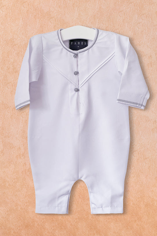Baby Faris Emirati Rompers - white