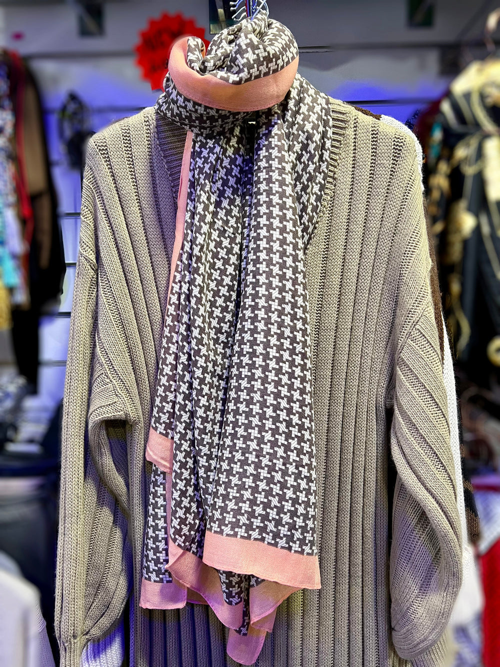 Printed large shawl/ Hijab- small Print