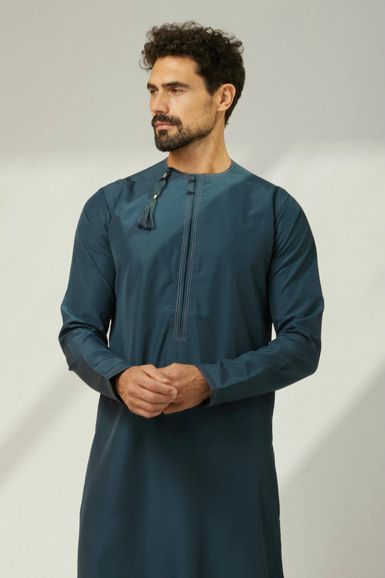 Faris Omani Thobe/Jubba - Aegean Blue