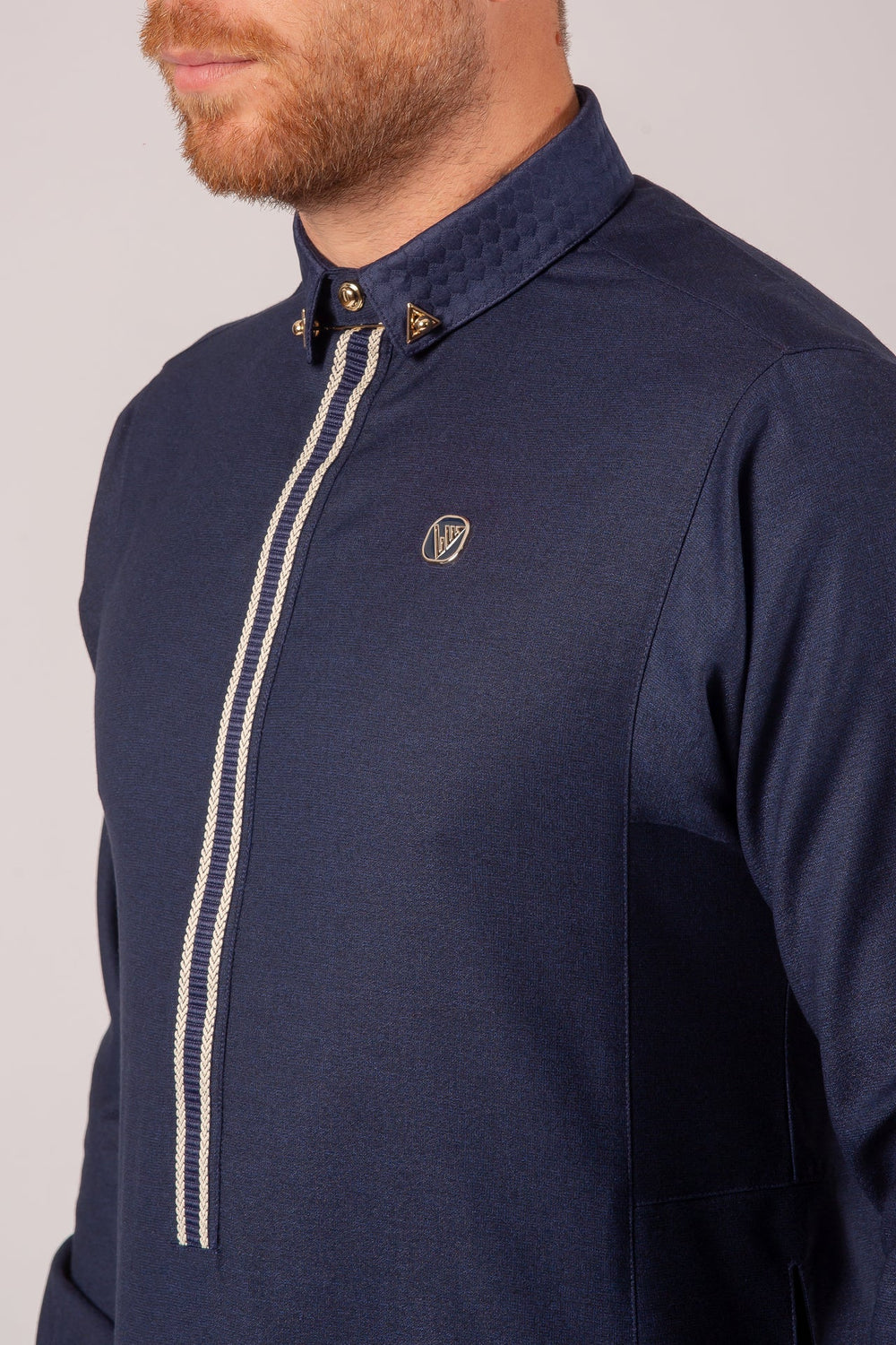 AAR25334 Al Ameer Latest Thobe / Jubba - Dark Blue