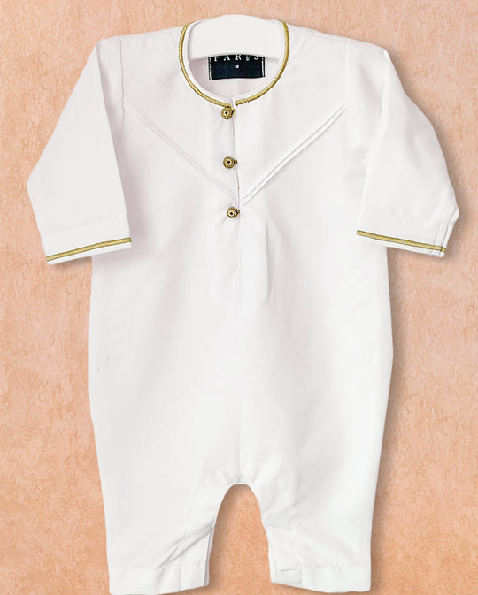Baby Faris Emirati Rompers - ivory