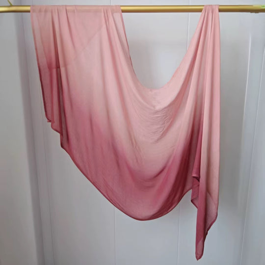 Modal cotton Dip Ombré Hijab Scarf